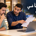 بائع يشرح مواصفات لابتوب لعميل محتار، مع عنوان 15 خطأ في البيع